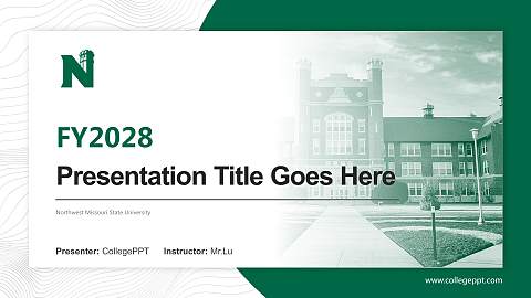 Northwest Missouri State University Academic Presentation/Research Findings Report PPT Template