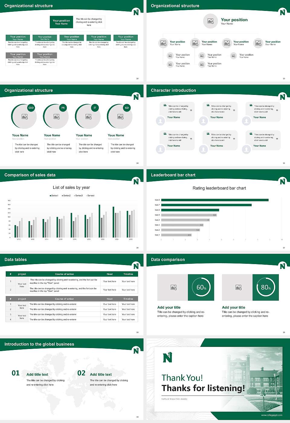Northwest Missouri State University Academic Presentation/Research Findings Report PPT Template16:9 ratio PPT effect preview image4