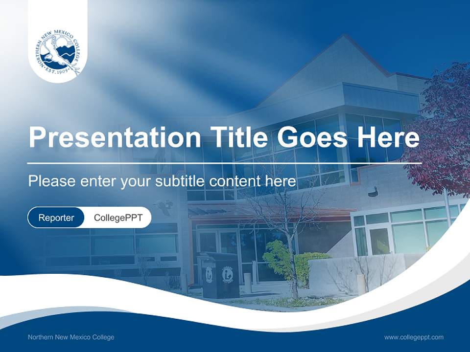 Northern New Mexico College Lecture Sharing and Networking Event PPT Template4:3 ratio PPT effect preview image4