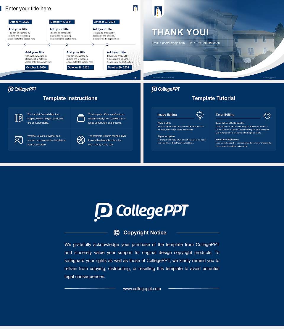 Notre Dame De Namur University Lecture Sharing and Networking Event PPT Template16:9 ratio PPT effect preview image4