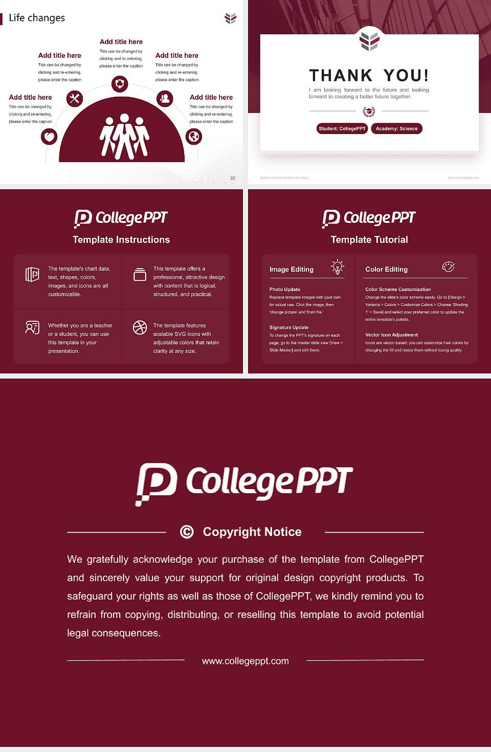 North Carolina Central University National Scholarship Defense PPT Template4:3 ratio PPT effect preview image4