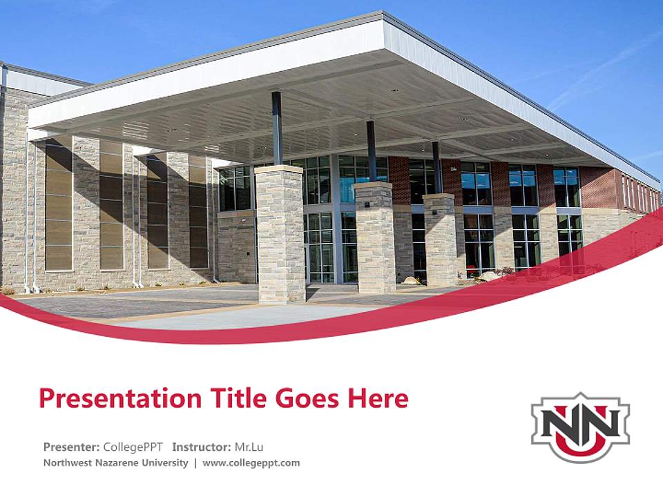 Northwest Nazarene University Course/Courseware Creation PPT Template4:3 ratio PPT effect preview image5