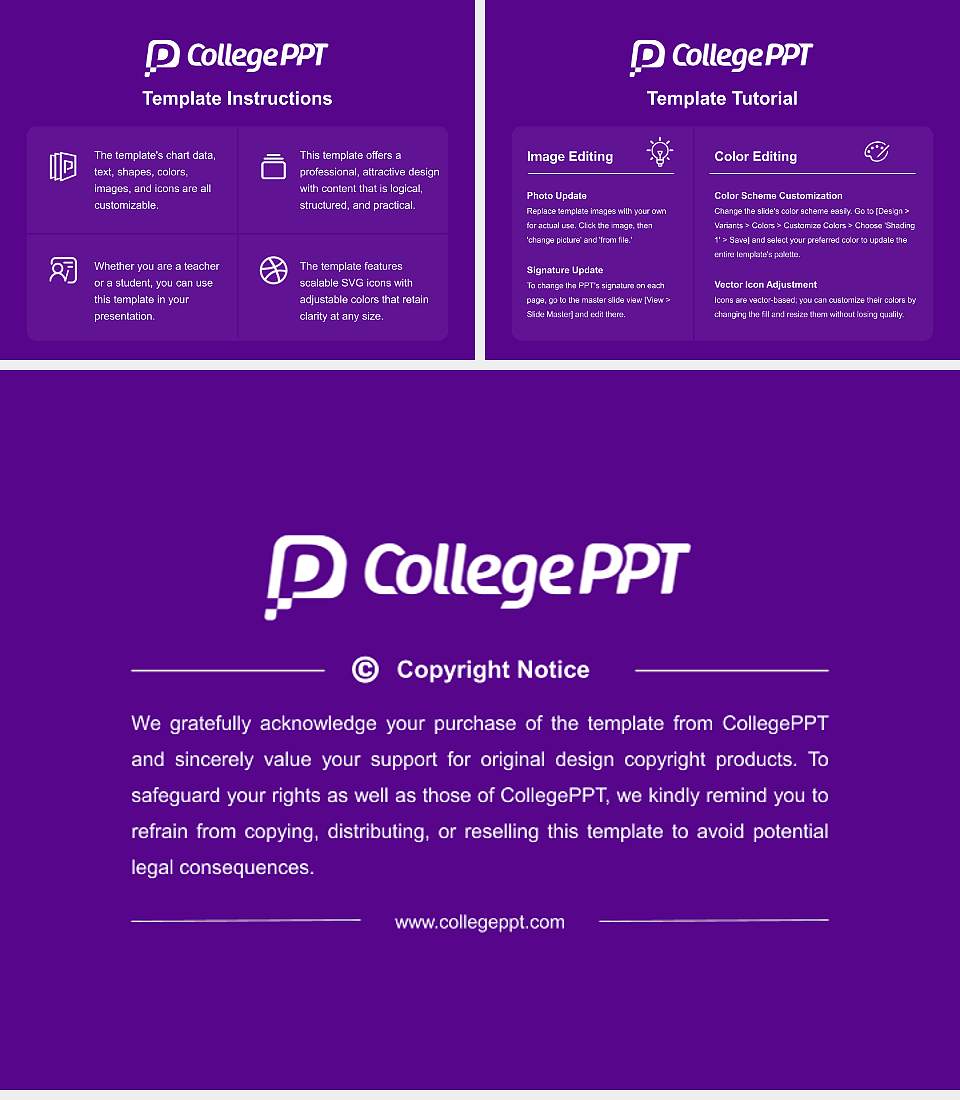 New York University Academic Presentation/Research Findings Report PPT Template4:3 ratio PPT effect preview image5
