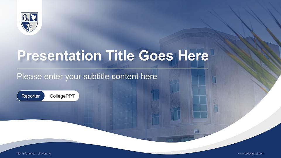 North American University Lecture Sharing and Networking Event PPT Template16:9 ratio PPT effect preview image