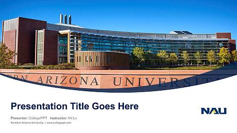 Northern Arizona University Course/Courseware Creation PPT Template