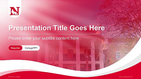 Newberry College Lecture Sharing and Networking Event PPT Template