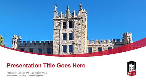 Northern Illinois University Course/Courseware Creation PPT Template