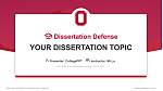 Ohio State University-Newark Campus Graduation Thesis Defense PPT Template