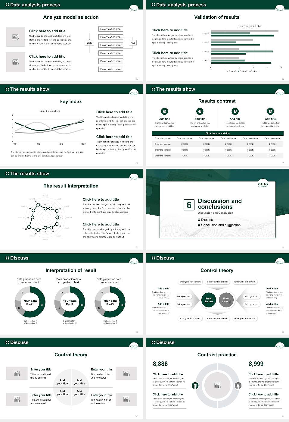 Ohio University-Main Campus Graduation Thesis Defense PPT Template16:9 ratio PPT effect preview image5