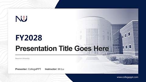 Newman University Academic Presentation/Research Findings Report PPT Template