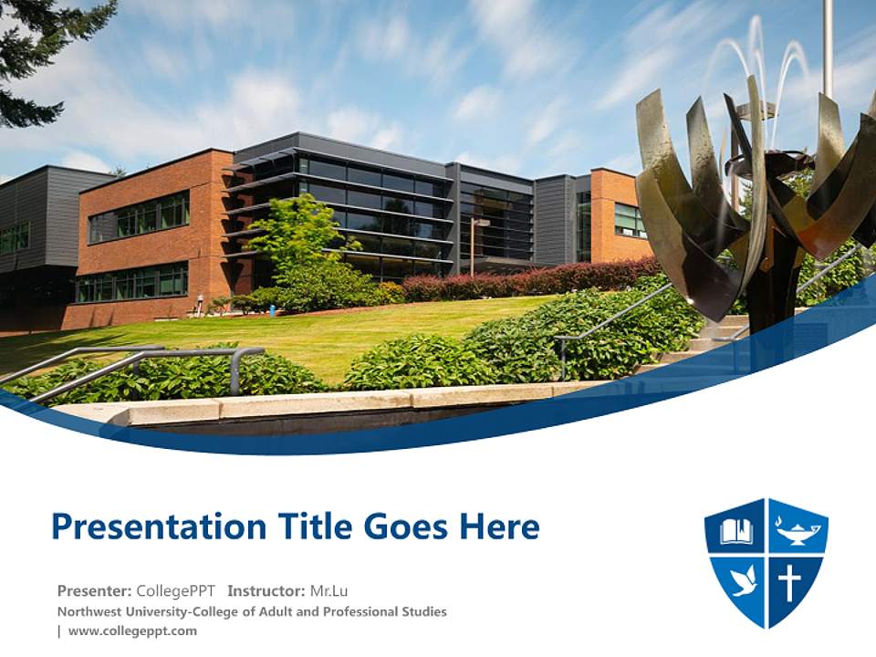 Northwest University-College of Adult and Professional Studies Course/Courseware Creation PPT Template4:3 ratio PPT effect preview image5