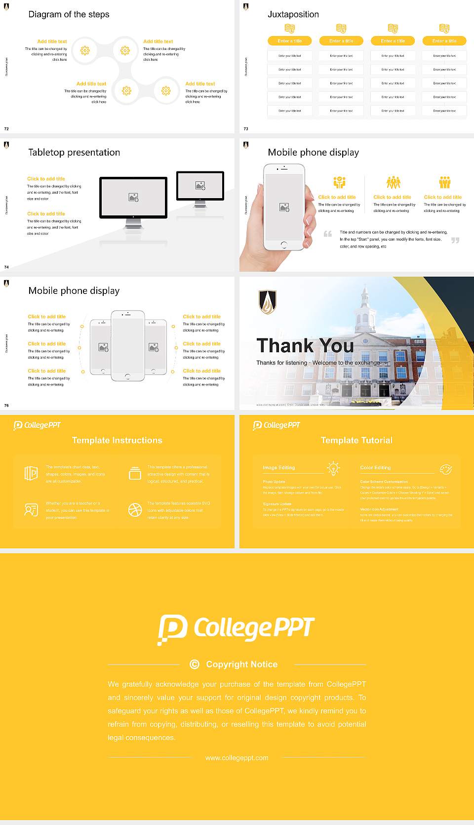 Ohio Dominican University Competition/Entrepreneurship Contest PPT Template16:9 ratio PPT effect preview image9
