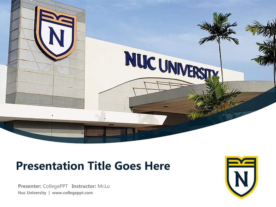 Nuc University Course/Courseware Creation PPT Template4:3 ratio PPT effect preview image5