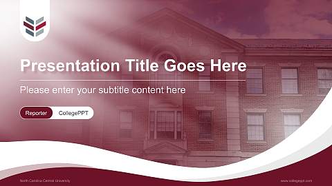 North Carolina Central University Lecture Sharing and Networking Event PPT Template