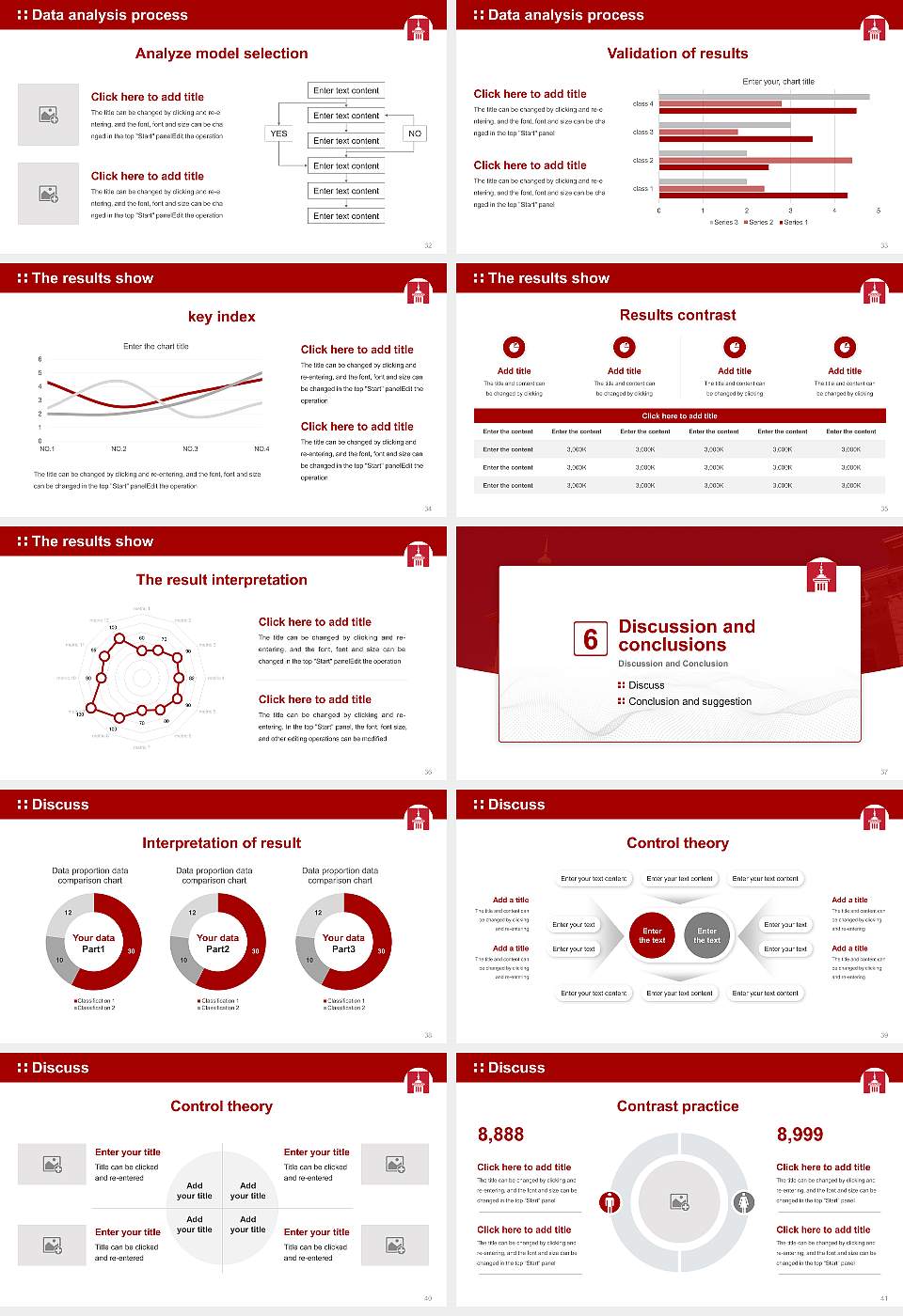 North Central College Graduation Thesis Defense PPT Template16:9 ratio PPT effect preview image5
