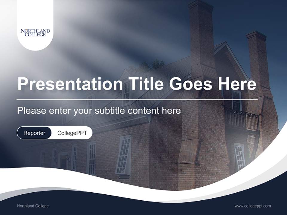 Northland College Lecture Sharing and Networking Event PPT Template4:3 ratio PPT effect preview image4