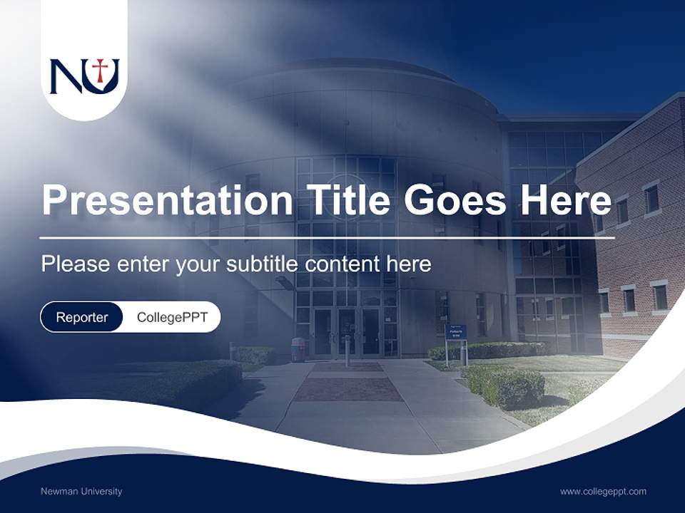 Newman University Lecture Sharing and Networking Event PPT Template4:3 ratio PPT effect preview image4