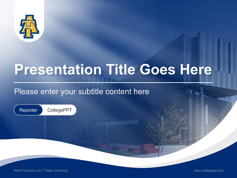 North Carolina a & T State University Lecture Sharing and Networking Event PPT Template4:3 ratio PPT effect preview image4
