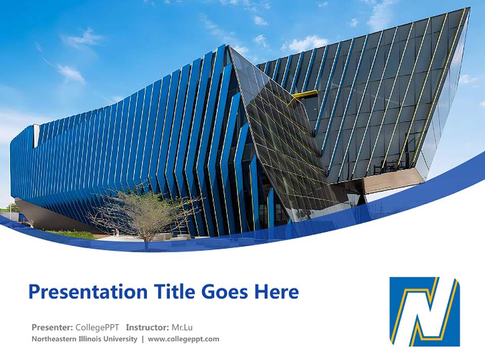 Northeastern Illinois University Course/Courseware Creation PPT Template4:3 ratio PPT effect preview image5