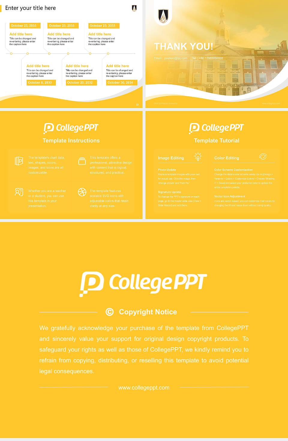 Ohio Dominican University Lecture Sharing and Networking Event PPT Template4:3 ratio PPT effect preview image4