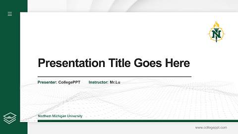Northern Michigan University Thesis Proposal/Graduation Defense PPT Template