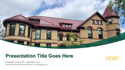 North Dakota State University-Main Campus Course/Courseware Creation PPT Template