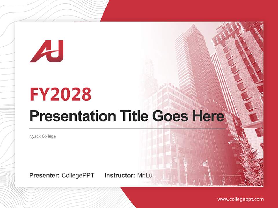 Nyack College Academic Presentation/Research Findings Report PPT Template4:3 ratio PPT effect preview image5