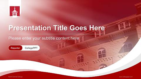 North Central College Lecture Sharing and Networking Event PPT Template