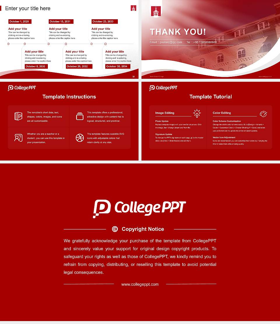 North Central College Lecture Sharing and Networking Event PPT Template16:9 ratio PPT effect preview image4
