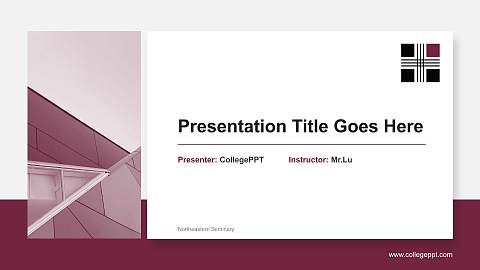 Northeastern Seminary General Purpose PPT Template