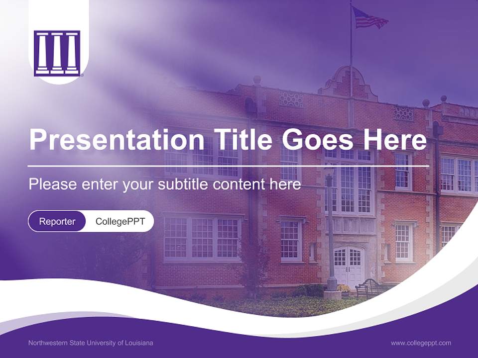 Northwestern State University of Louisiana Lecture Sharing and Networking Event PPT Template4:3 ratio PPT effect preview image4