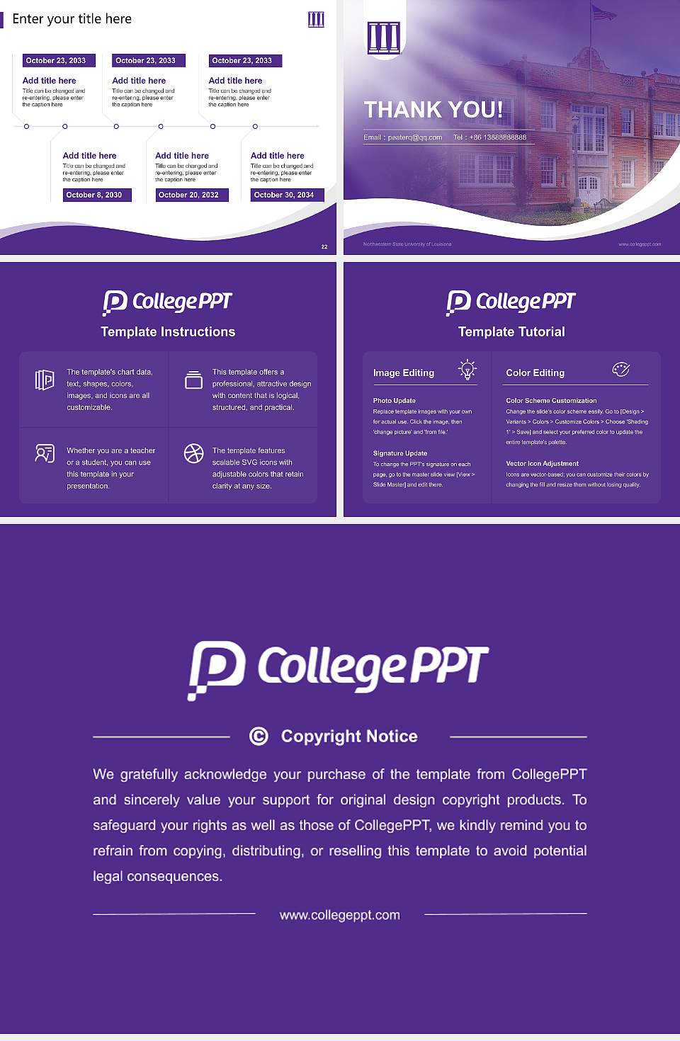 Northwestern State University of Louisiana Lecture Sharing and Networking Event PPT Template4:3 ratio PPT effect preview image4