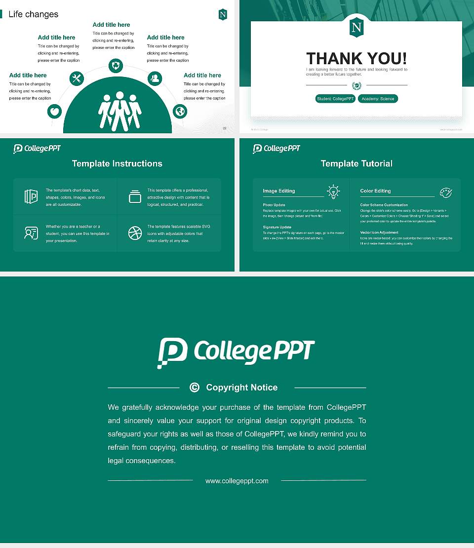 Nichols College National Scholarship Defense PPT Template16:9 ratio PPT effect preview image4