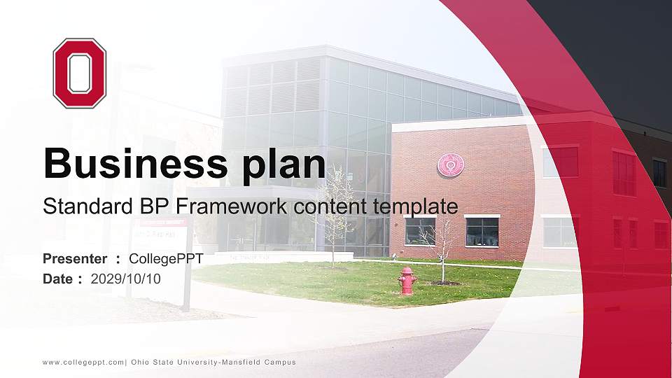 Ohio State University-Mansfield Campus Competition/Entrepreneurship Contest PPT Template16:9 ratio PPT effect preview image