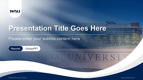 Northern Arizona University Lecture Sharing and Networking Event PPT Template