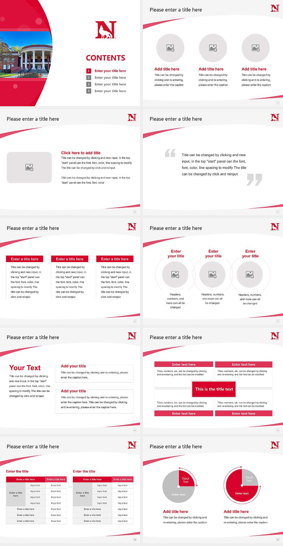 Newberry College Course/Courseware Creation PPT Template4:3 ratio PPT effect preview image2