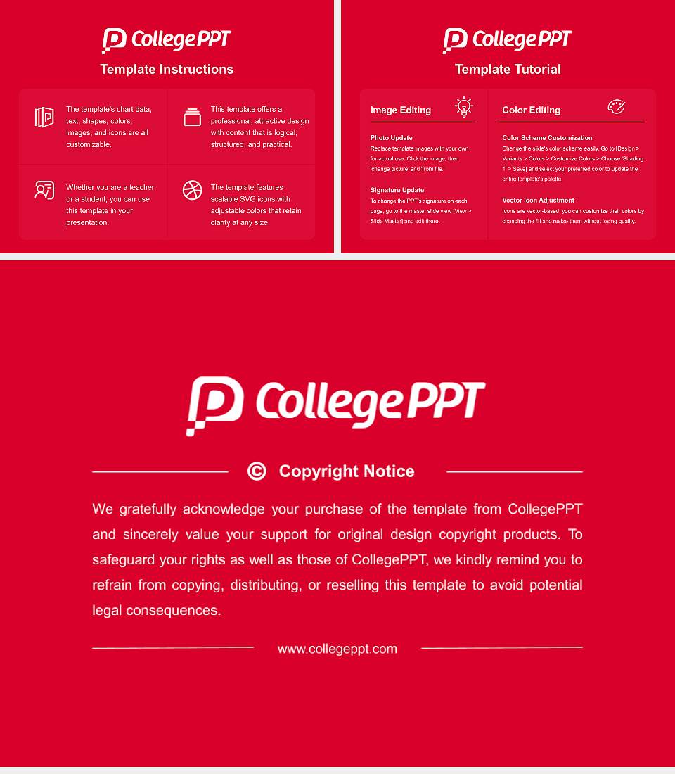Newberry College Course/Courseware Creation PPT Template4:3 ratio PPT effect preview image5