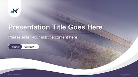 Northern Seminary Lecture Sharing and Networking Event PPT Template