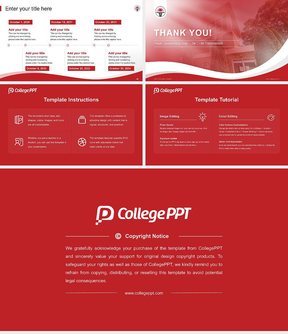 North Greenville University Lecture Sharing and Networking Event PPT Template16:9 ratio PPT effect preview image4