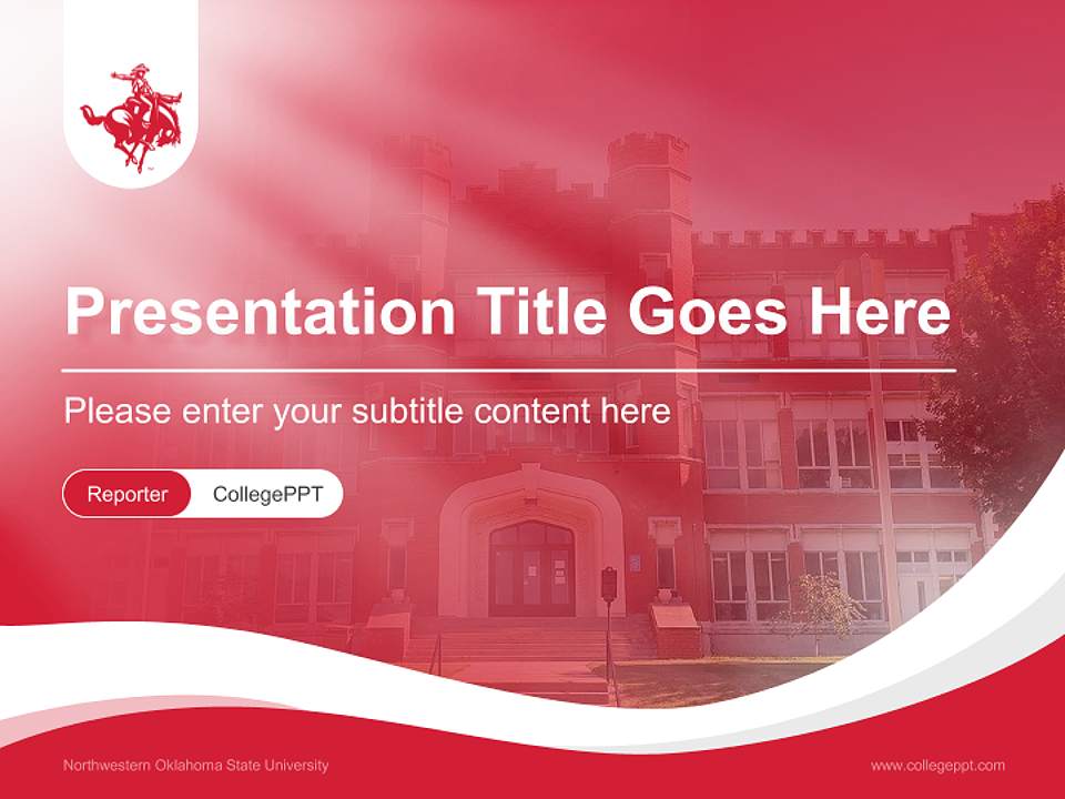 Northwestern Oklahoma State University Lecture Sharing and Networking Event PPT Template4:3 ratio PPT effect preview image4