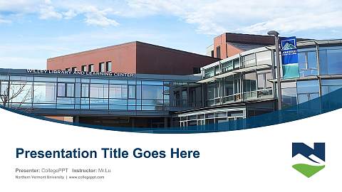 Northern Vermont University Course/Courseware Creation PPT Template