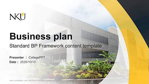 Northern Kentucky University Competition/Entrepreneurship Contest PPT Template