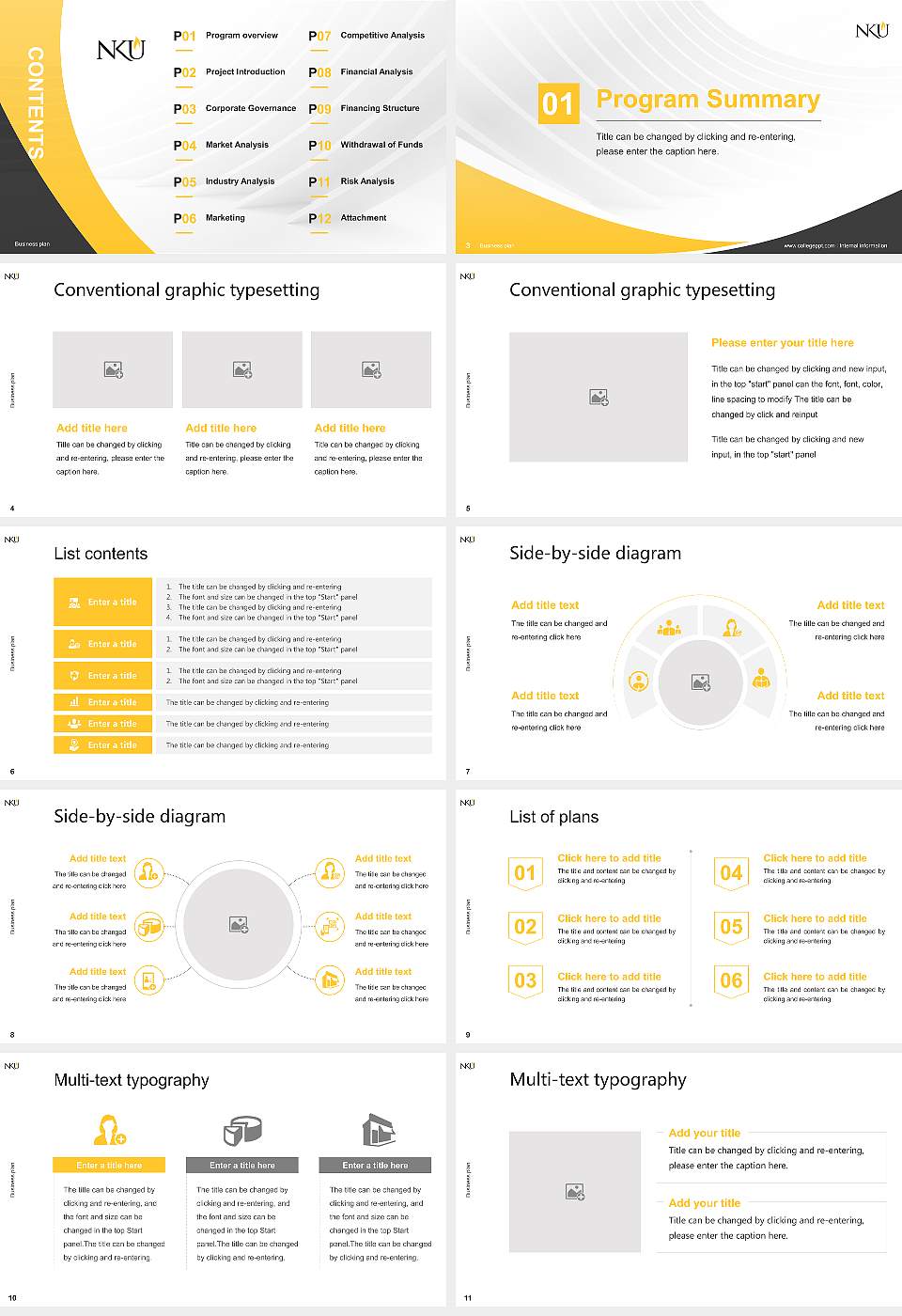 Northern Kentucky University Competition/Entrepreneurship Contest PPT Template16:9 ratio PPT effect preview image2