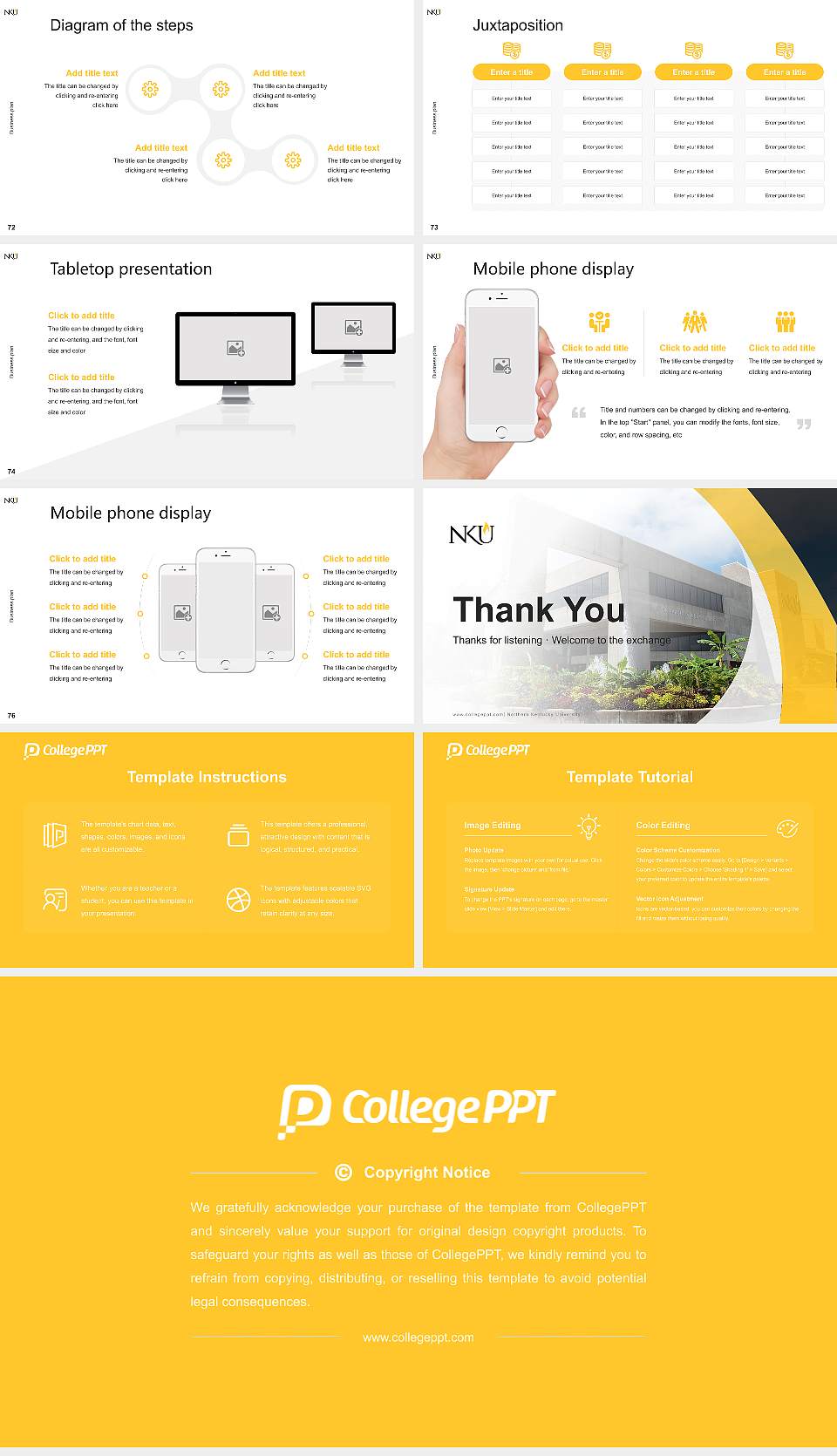 Northern Kentucky University Competition/Entrepreneurship Contest PPT Template16:9 ratio PPT effect preview image9