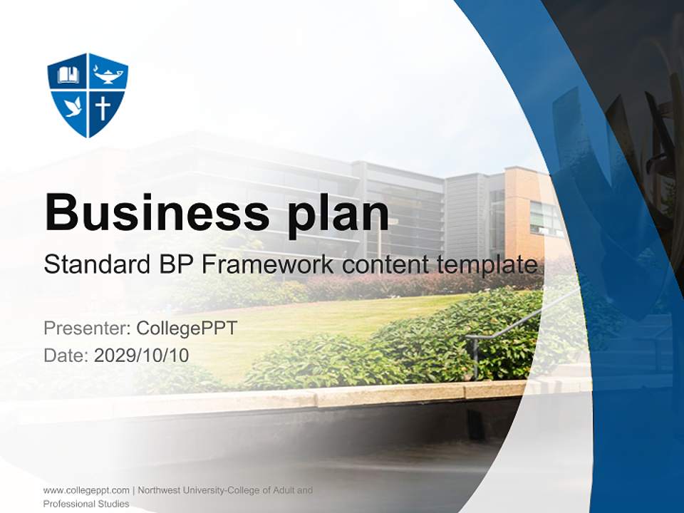 Northwest University-College of Adult and Professional Studies Competition/Entrepreneurship Contest PPT Template4:3 ratio PPT effect preview image9