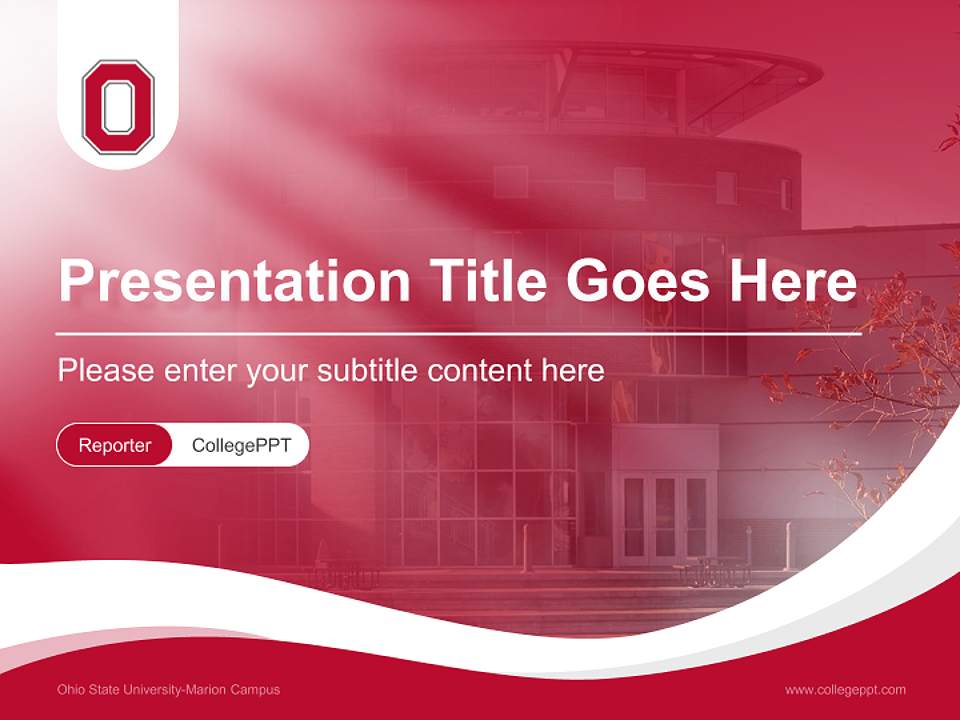 Ohio State University-Marion Campus Lecture Sharing and Networking Event PPT Template4:3 ratio PPT effect preview image4