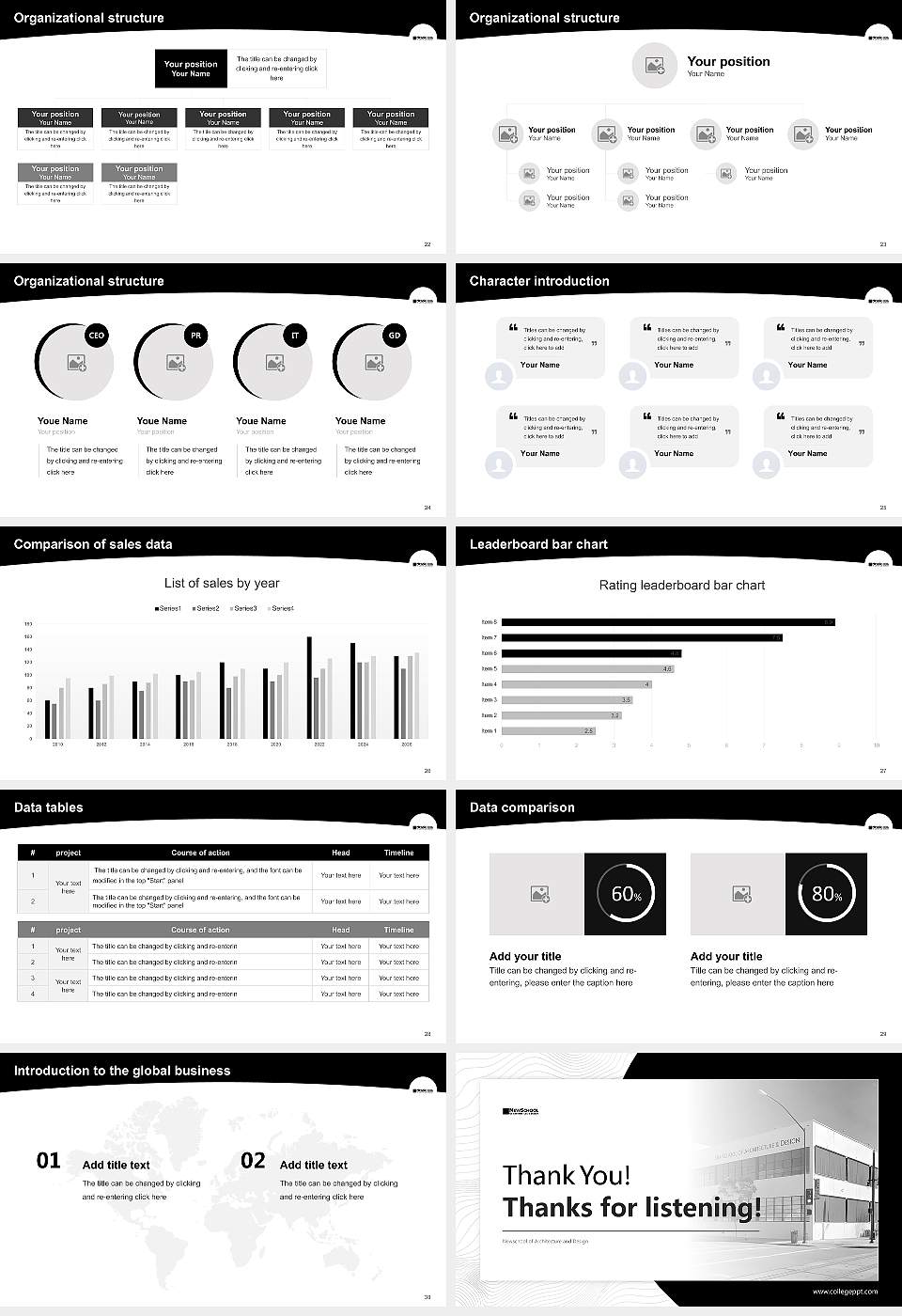 Newschool of Architecture and Design Academic Presentation/Research Findings Report PPT Template16:9 ratio PPT effect preview image4