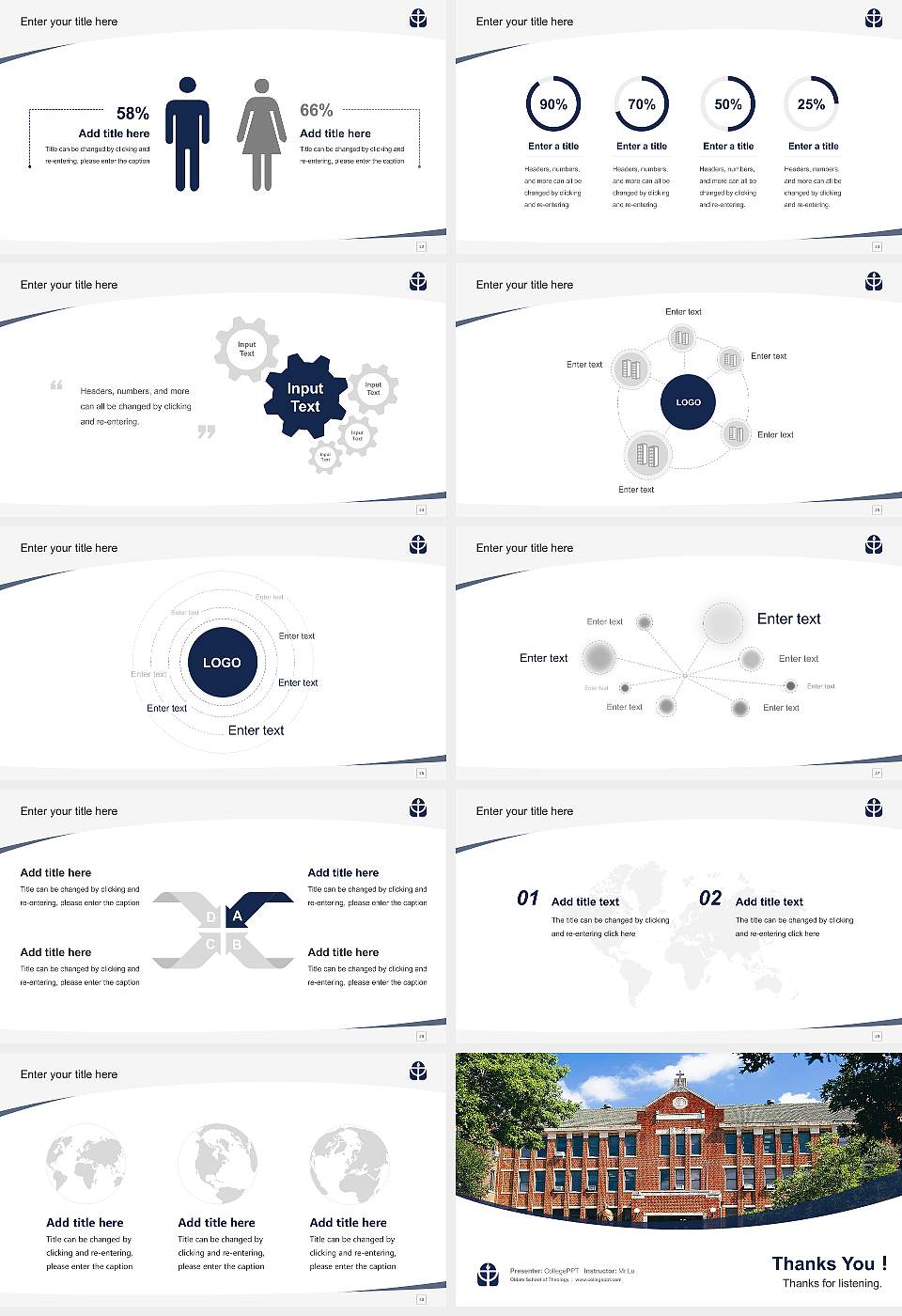 Oblate School of Theology Course/Courseware Creation PPT Template16:9 ratio PPT effect preview image4