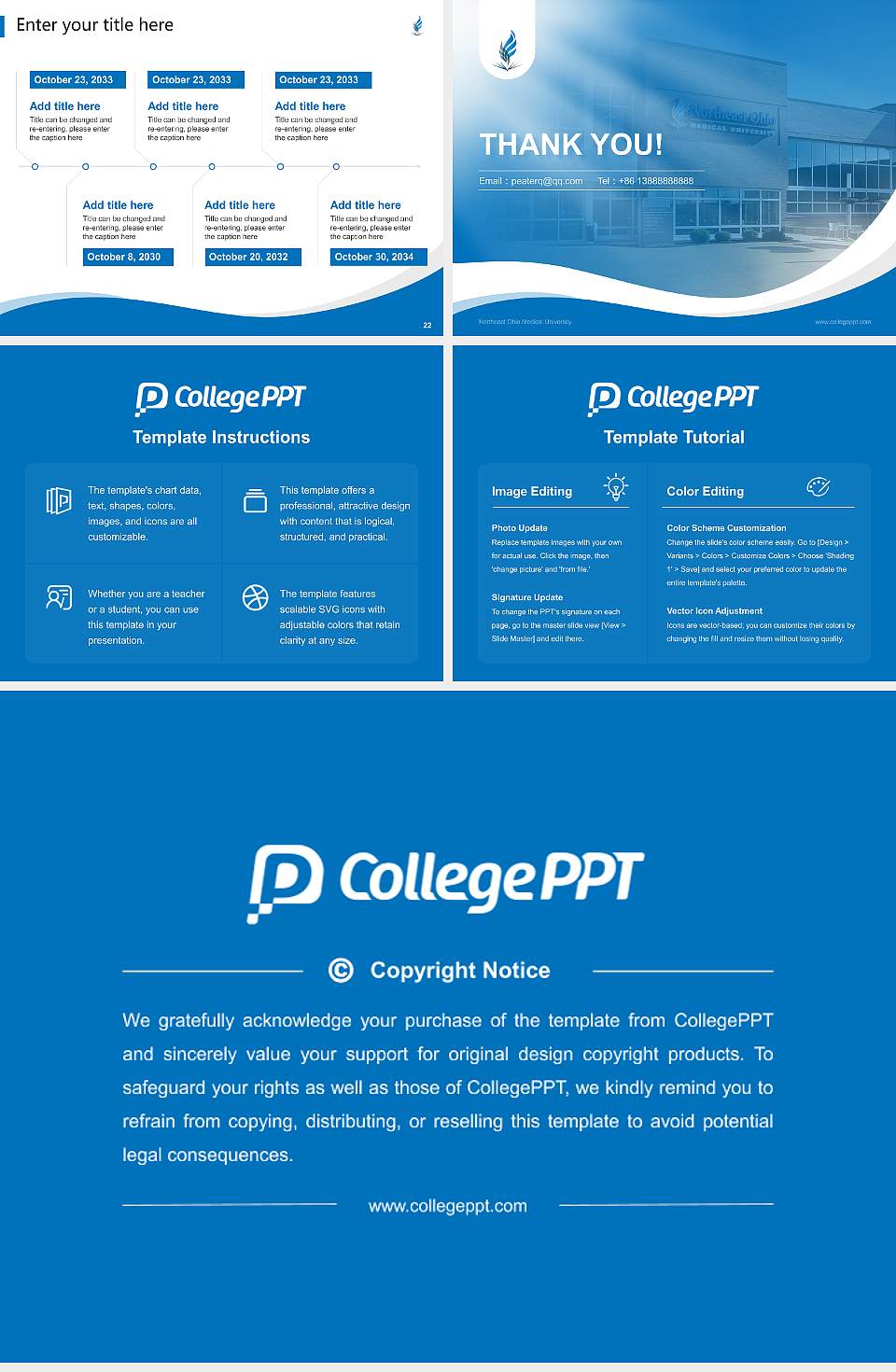 Northeast Ohio Medical University Lecture Sharing and Networking Event PPT Template4:3 ratio PPT effect preview image4