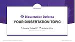 Northwestern University थीसिस रक्षा PPT टेम्पलेट
